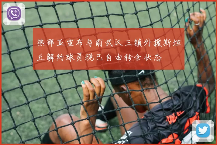热那亚宣布与前武汉三镇外援斯坦丘解约球员现已自由转会状态